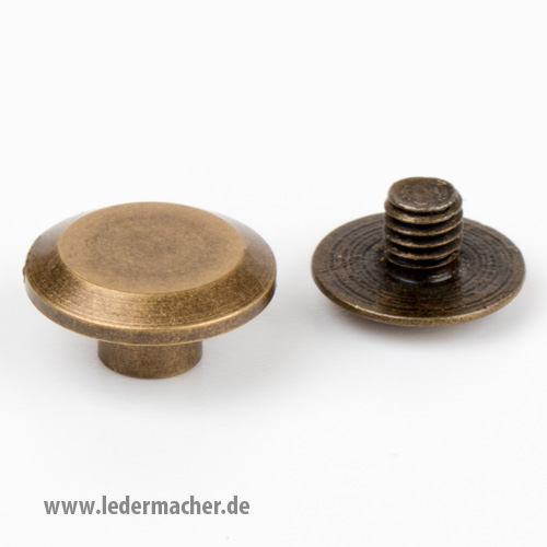 Chicago Screw - 3 mm - antikmessing Chicago Screw - 3 mm - antikmessing