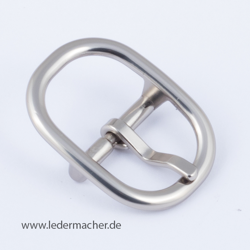 Schnalle 20 mm - silberfarben matt
