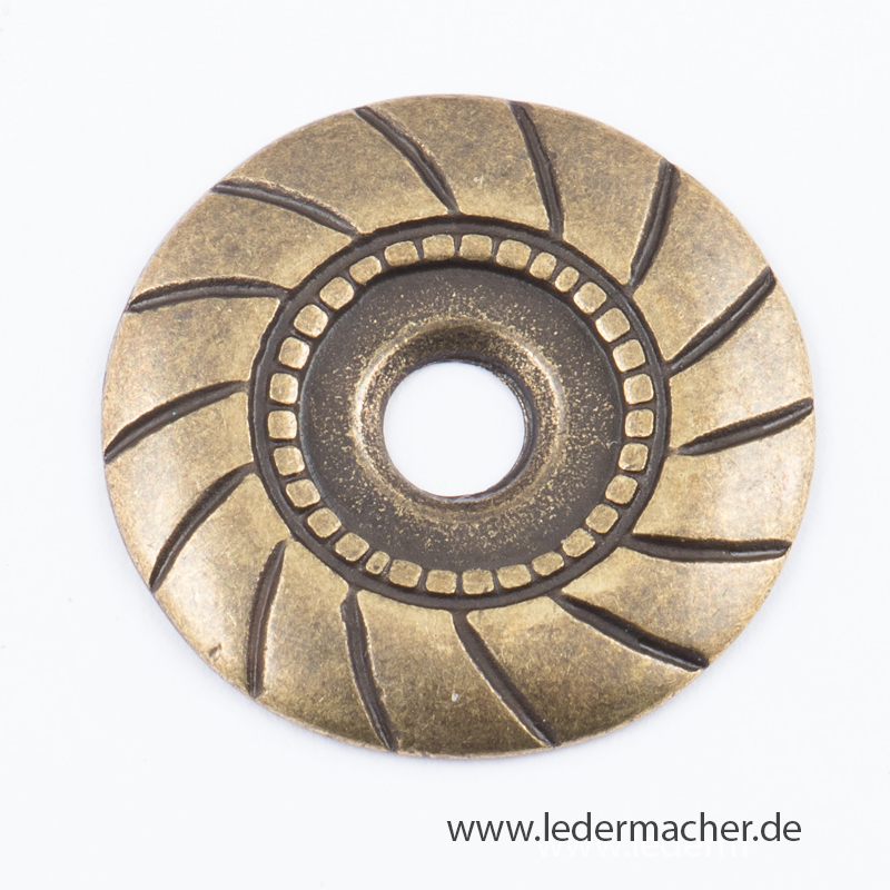 Nietscheibe - 20 mm - antikmessing