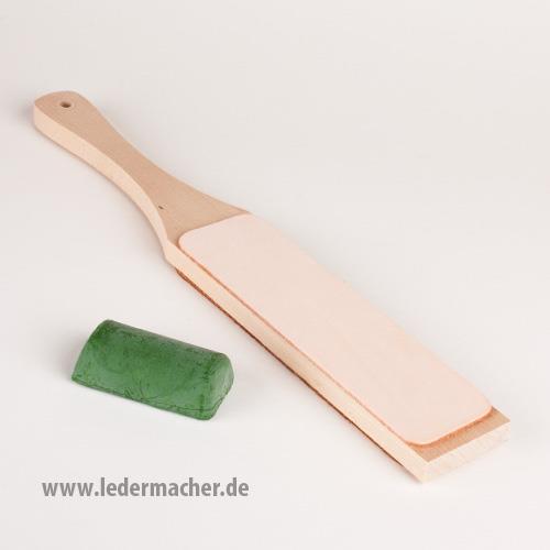 Polierbrett mit Polierpaste Polierbrett mit Polierpaste