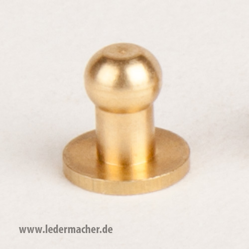 Kopfschraubniete 5 mm messingfarben