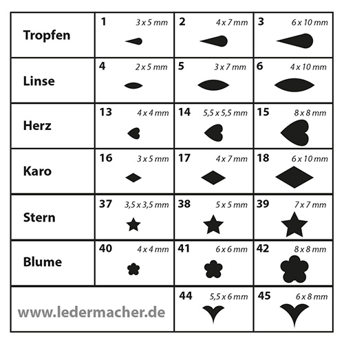 japanische Formlocheisen - Form 14