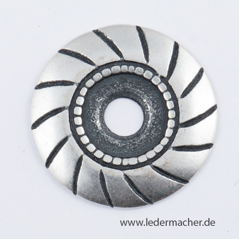 Nietscheibe - 20 mm - altsilber
