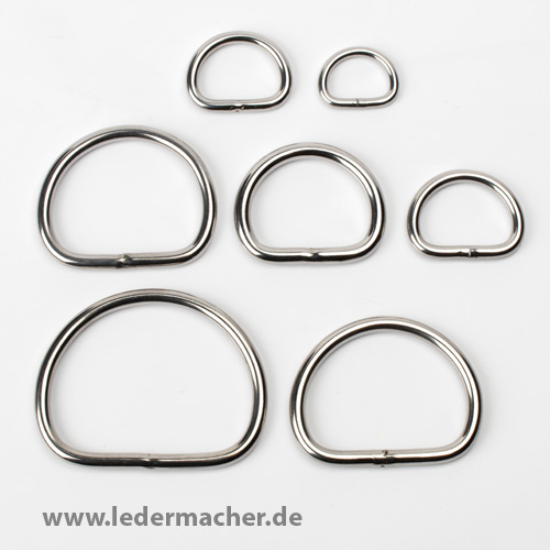 D-Ring - Edelstahl - verschweißt 64 mm (2-1/2 Zoll) - Edelstahl