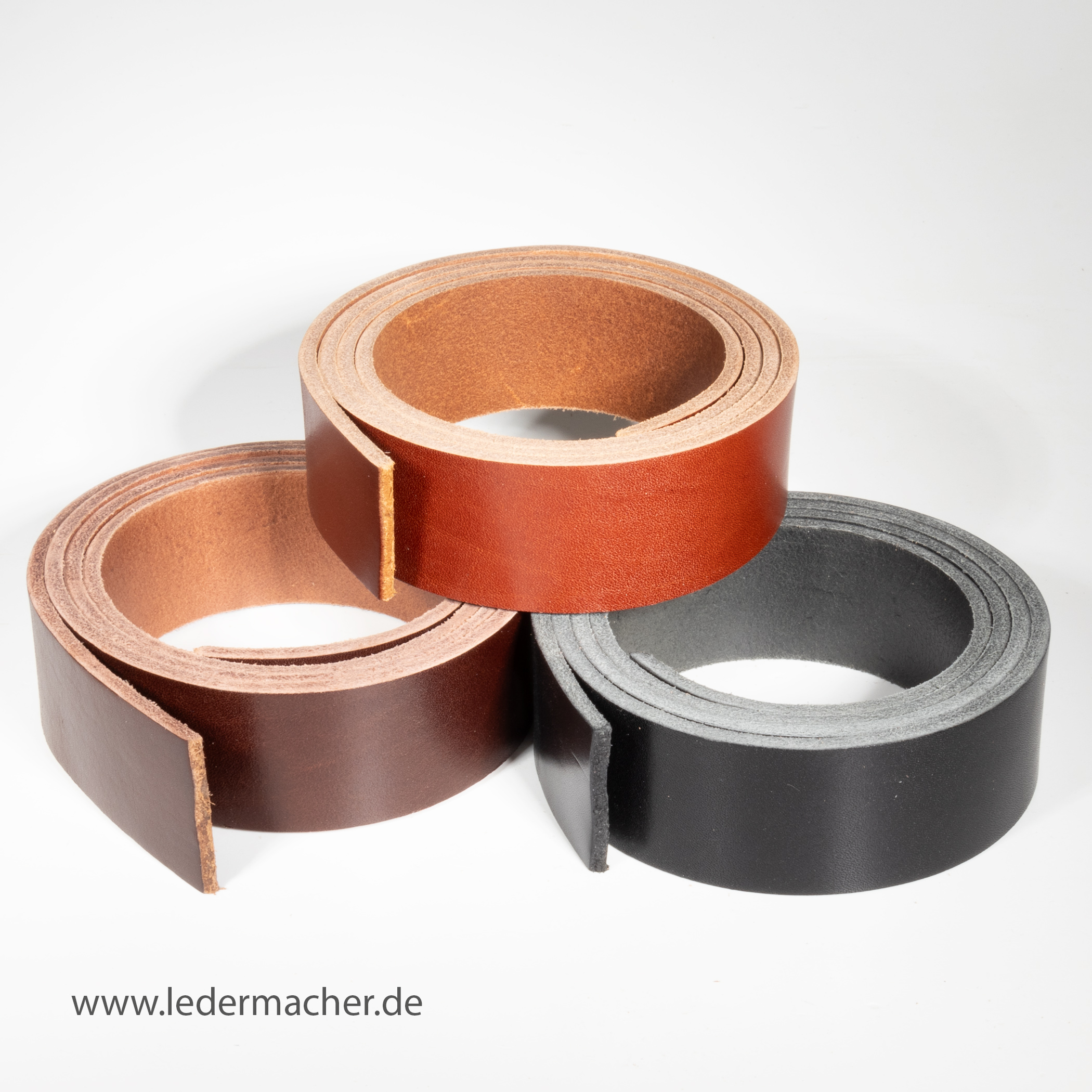 Gürtelriemen Trentino 4 mm schwarz 38 mm
