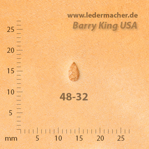 Barry King USA - Pebble Grounder Teardrop - Size 2