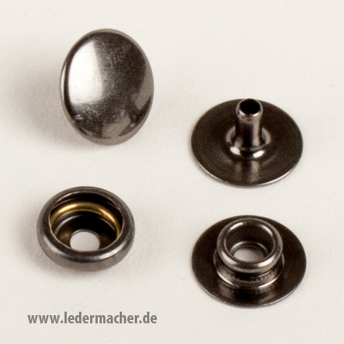 Druckknopf-Set - 200 Stück, 12,5 mm, hohle feste Druckknöpfe,  Metallschnallenring-Druckknöpfe, Nähhandwerk