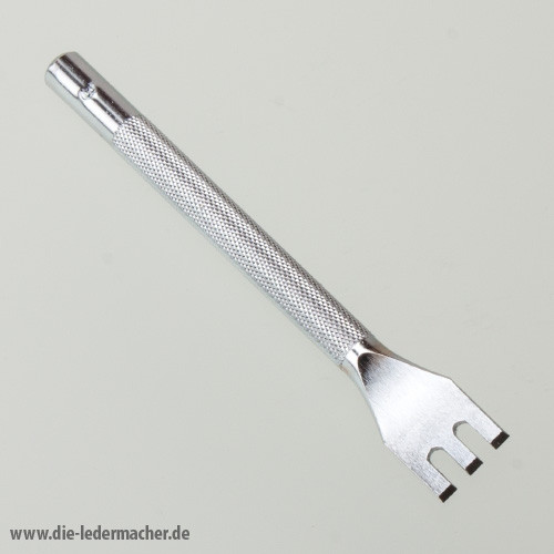Schlageisen für Flechtlöcher - 3 Zähne - 3 mm