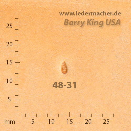 Barry King USA - Pebble Grounder Teardrop - Size 1