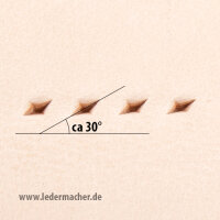 Schlageisen für Nahtlöcher - 2 Zähne - 1,5 mm