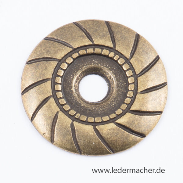 Nietscheibe - 20 mm - antikmessing